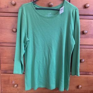 J. Jill Pima Cotton Ballet Sleeve Tee